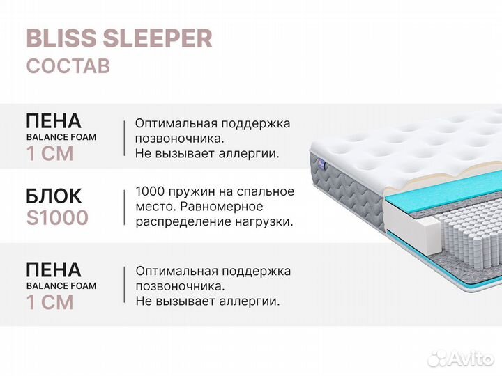 Матрас Bliss Sleeper - 160х200