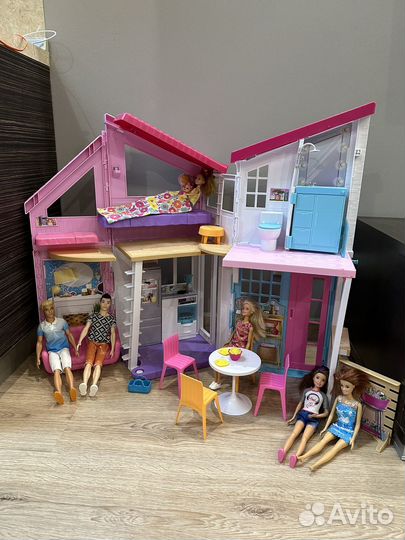Дом для кукол barbie особняк складной