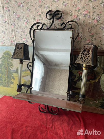 Зеркало светильник настенное СССР