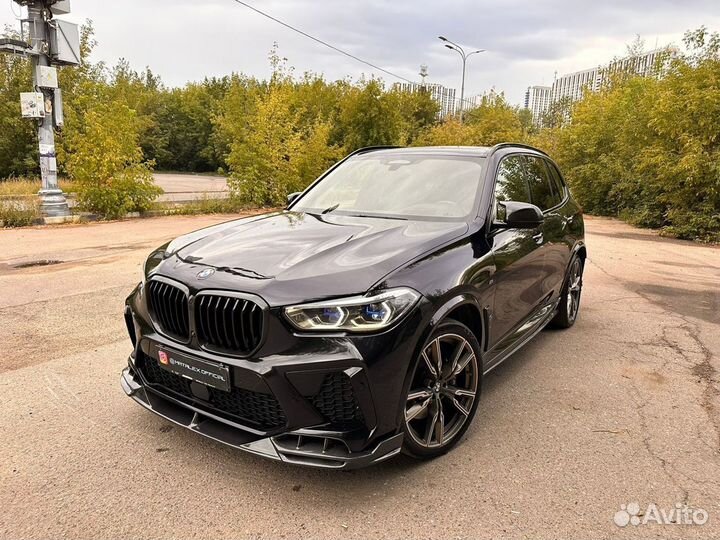 Карбон лезвия на пороги BMW X5m F95 / X5 G05, LD