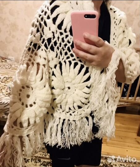 Шаль ручной работы