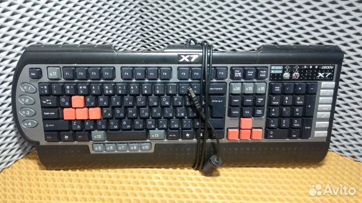 Игровая клавиатура A4Tech X7-G800V Black USB