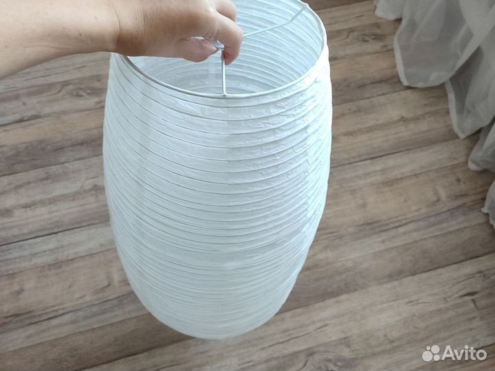 Абажур из рисовой бумаги для торшера икеа большой