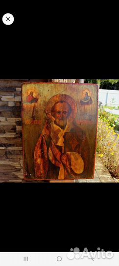 Николай Чудотворец 18 век 54*41*4 Шедевр