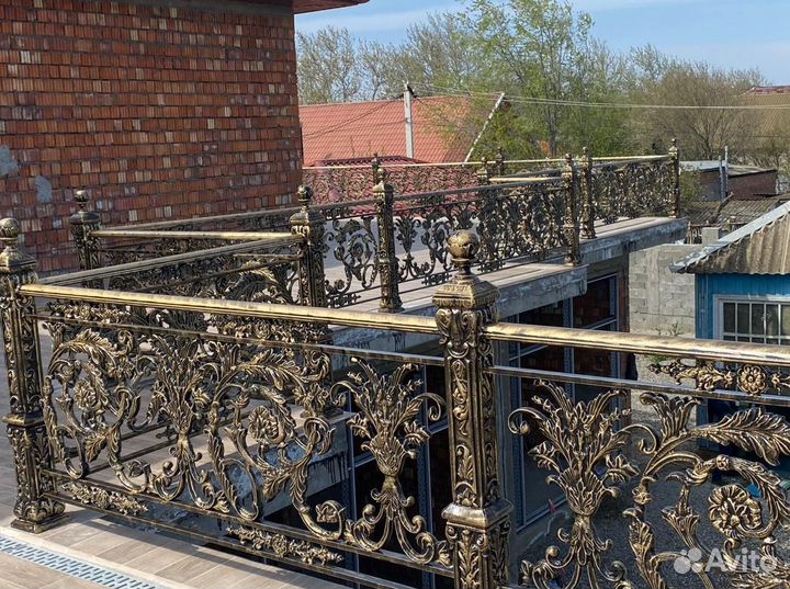 Перила художественное литье из алюминия