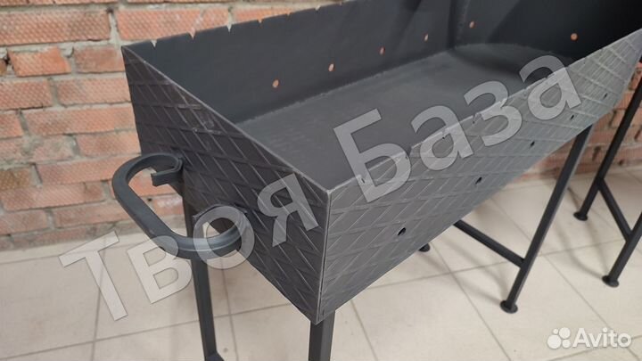 Мангал 3мм с печкой под казан 2 в 1
