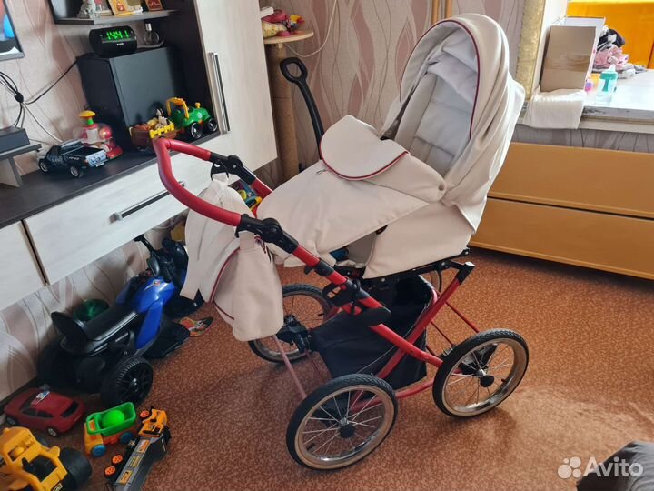 Коляска 2 в 1 эко кожа