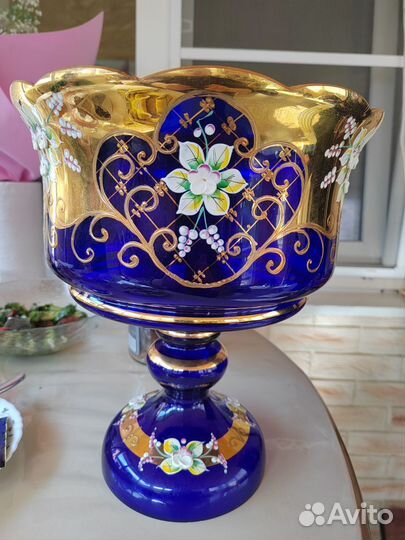 Ваза для фруктов богемия