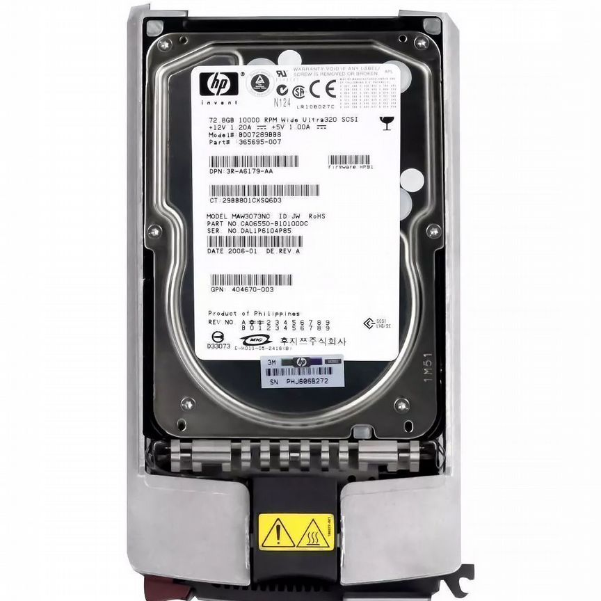 [365695-007] Жесткий Диск Hp Bd07289bb8 72,8gb U320scsi 3.5" 365695-007