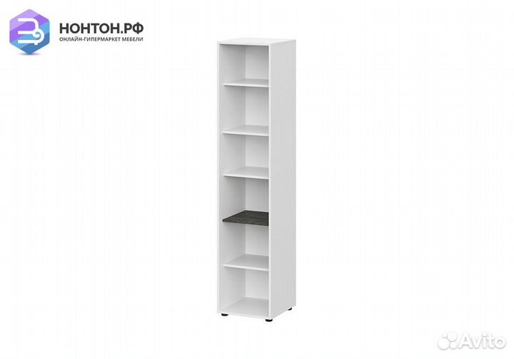 Пенал Анри белый текстурный / дуб золотой / железн