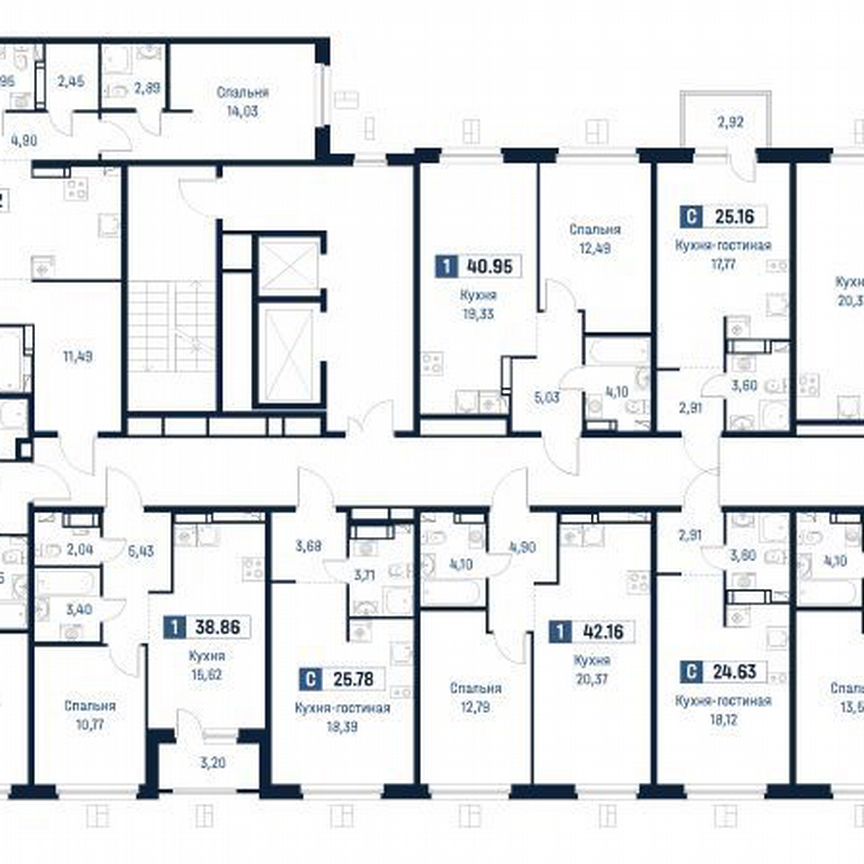 Квартира-студия, 28,8 м², 11/18 эт.