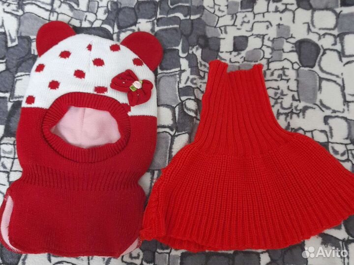 Шапка шлем+ манишка