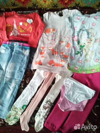Одежда пакетом на девочку 93-98