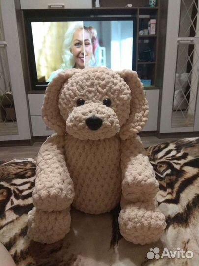 Вязаная игрушка Собака