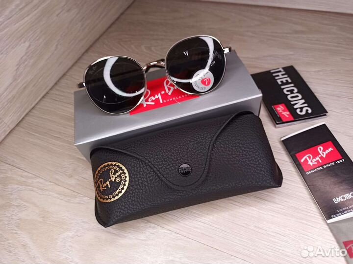 Очки Ray-Ban RB polarized 663 Round Metal новые