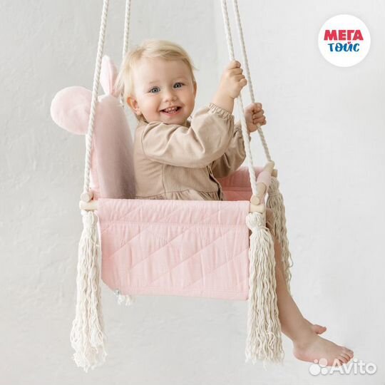 Качели подвесные Sweet Bear, малиновый зефир, 7060