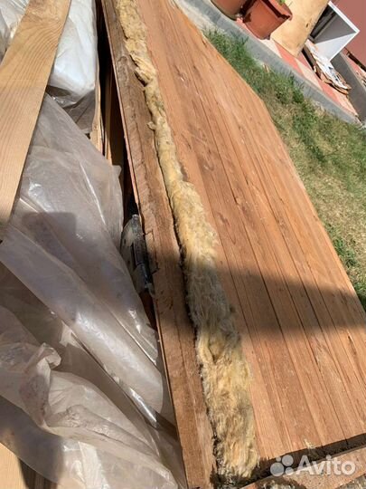 Деревянная дверь, утепленная