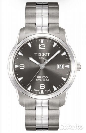 Титановый замок браслета для Tissot PR100 оригинал