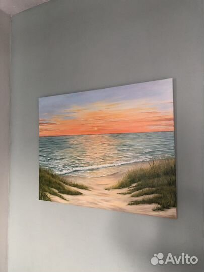 Картина маслом морской пейзаж (море) 90*70