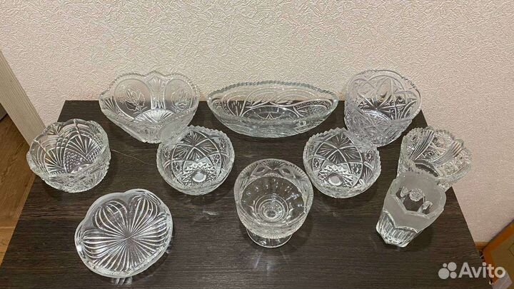 Посуда из хрусталя СССР