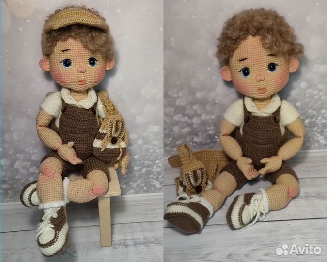 Кукла ручная работа, мальчик