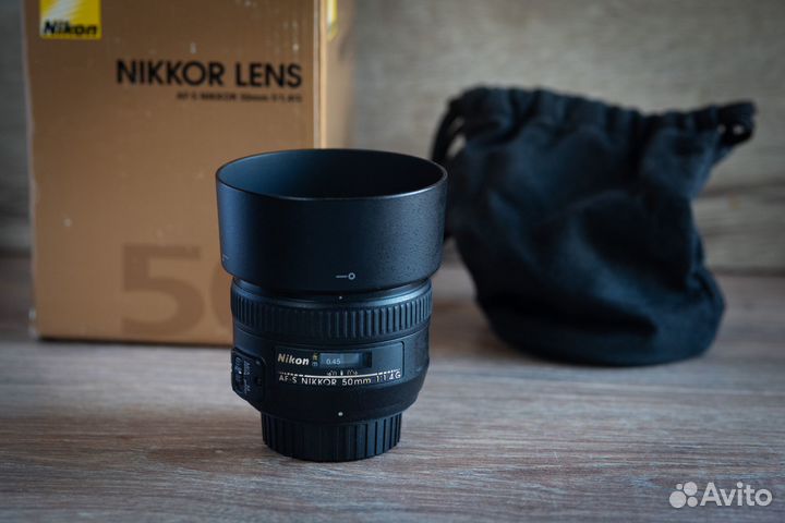 Nikon AF-S Nikkor 50mm 1:1.4G полный комплект,плюс
