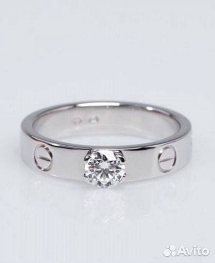Золотое кольцо с бриллиантом 0.25 ct