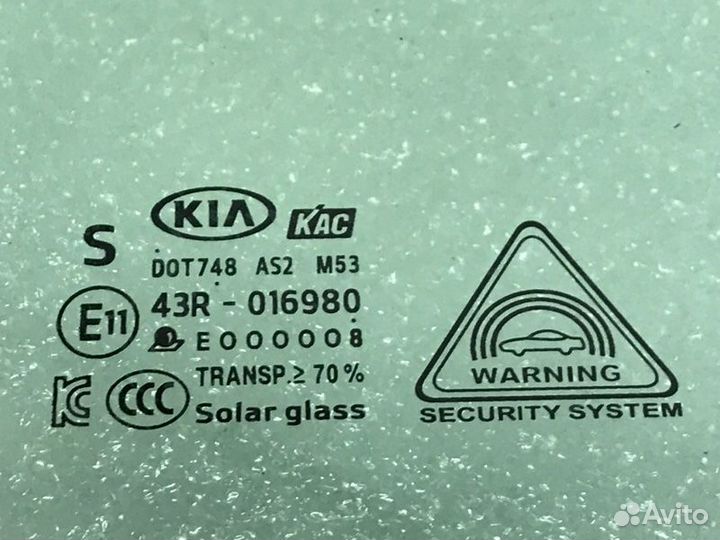 Стекло двери переднее правое Kia K5 DL3 G4NA 2021