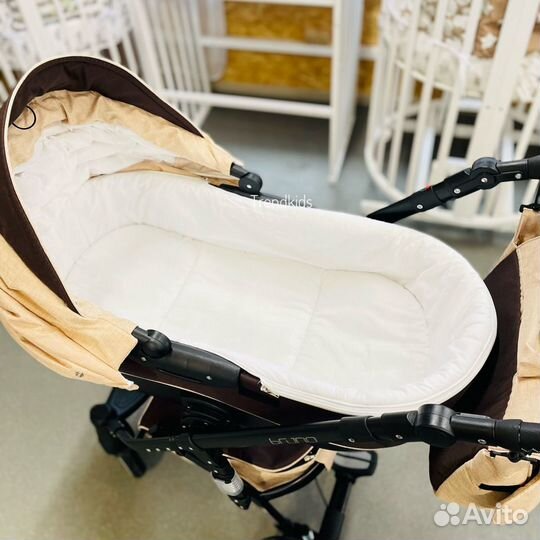 Коляска Riko Bruno/Brano 2в1 шоколад/капучино
