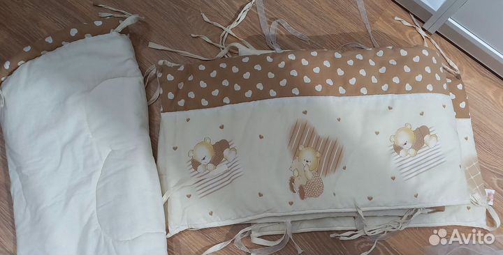 Бортики и балдахин в кроватку