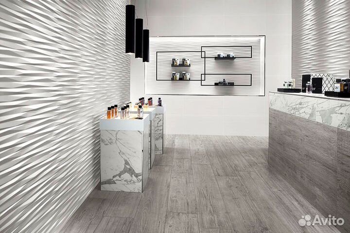 Плитка atlas C. 3D wall Diamond Night Matt 40x80