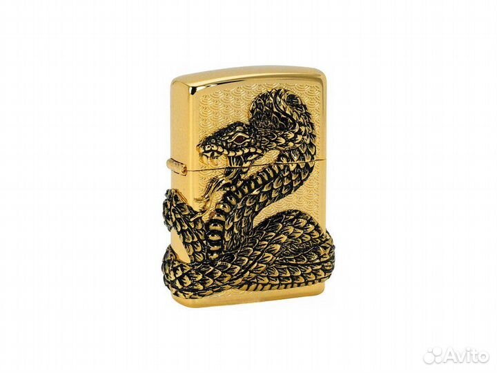 Zippo.Serpent /Змей. 3D. Gold 18 kt. Коллекц. NEW