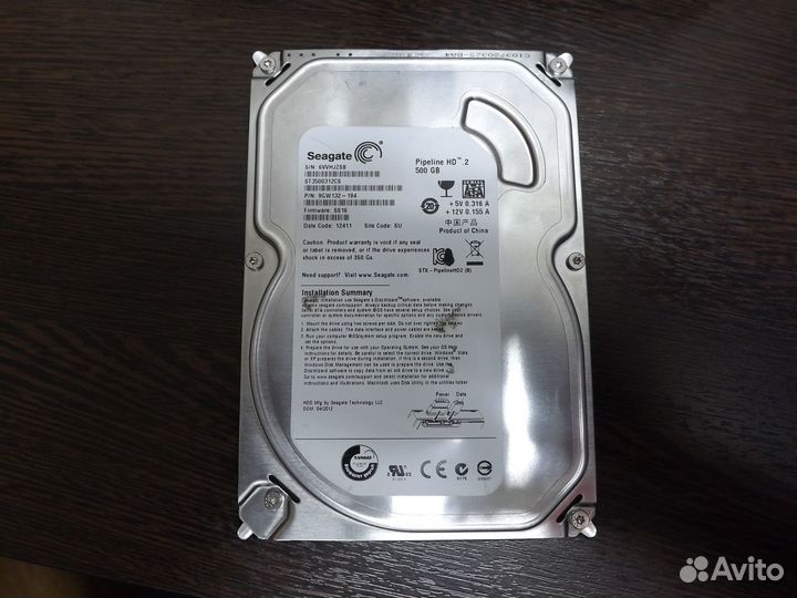 Seagate 500Gb, б/у