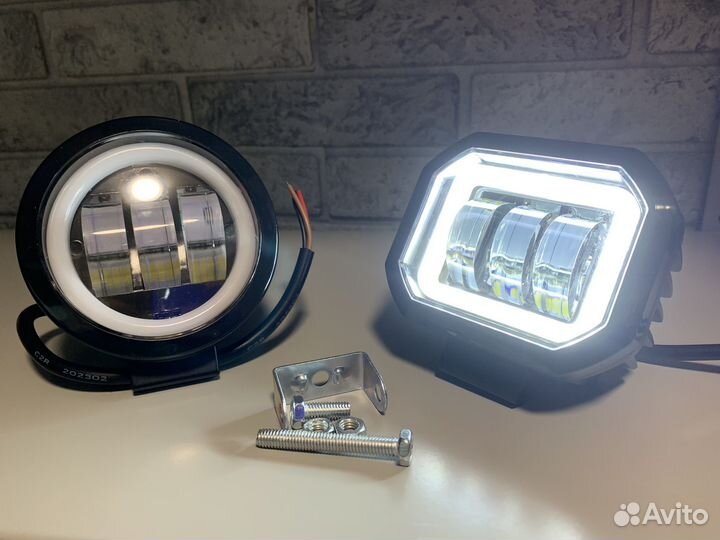 Универсальные противотуманные LED фары 3 линзы