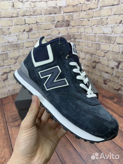 Кроссовки new balance 574 высокие зимние с мехом