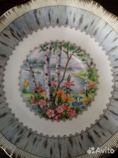 Чашка с блюдцем фарфор