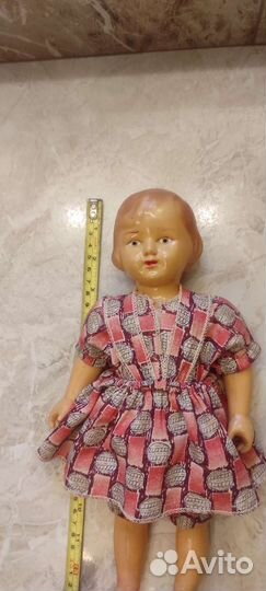 Куколка Целлулоид 30 см. Не реставрирована