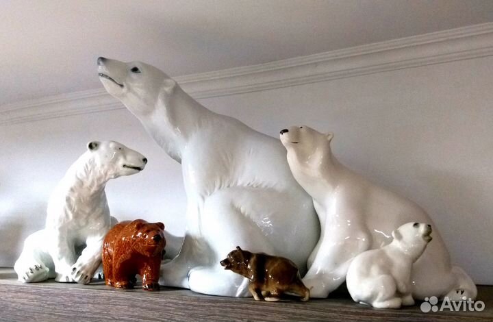 Медведи, фарфор, Дания/Чехия/СССР