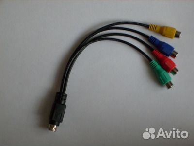 Кабель s-Video rca тюльпаны
