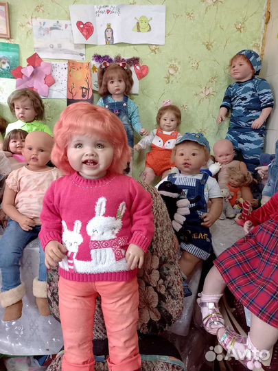 Большая кукла реборн Адэль