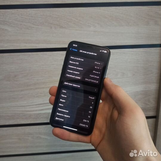 iPhone X, 256 ГБ