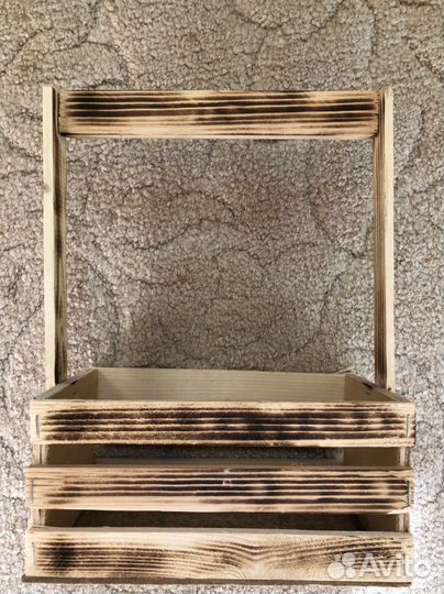 Корзина в виде ящичка для цветов