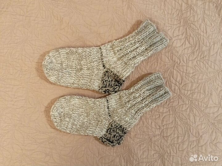 Носки шерстяные вязаные 38-40 разм
