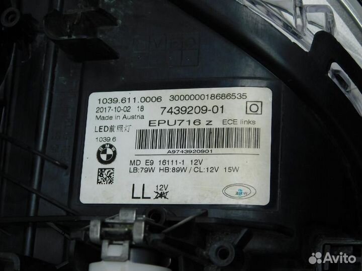 Фара левая BMW 5-Series/M5