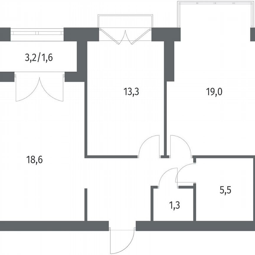 2-к. квартира, 66,8 м², 8/11 эт.