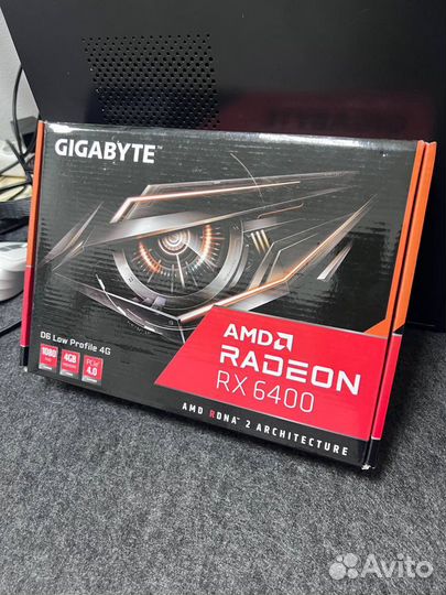 Видеокарта gigabyte AMD Radeon RX 6400 D6 LOW prof