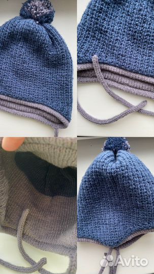 Вязаные шапки и варежки в наличии. Ручная работа