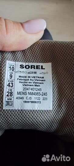 Ботинки зимние мужские Sorel новые р.43