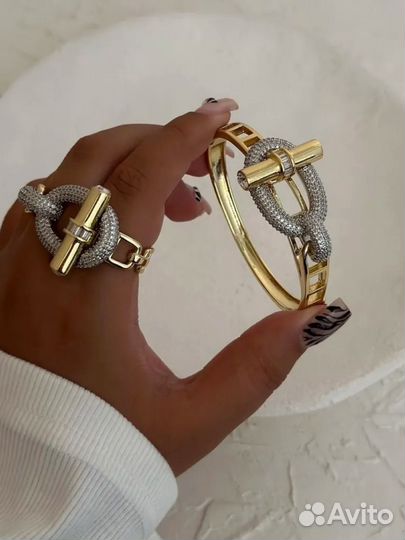 Кольцо браслет dior