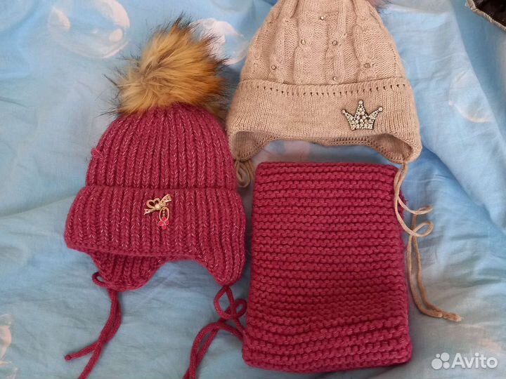 Комплект шапка, шарф